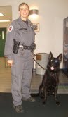 Officer Tracy Hudak & K9 Argo.