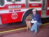 Captain Robert Carrico & K9 Flash.