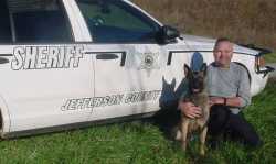 Deputy Allan Thomas & K9 Kitt.