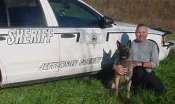 Deputy Allan Thomas & K9 Kitt.