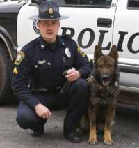 Cpl. Craig Pearrell & K9 Butch.