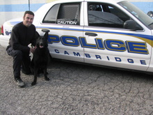 PFC Jeff Smith & K9 Roman.