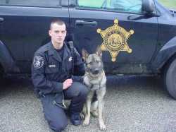 Deputy Matt Riffee & K9 Regan.